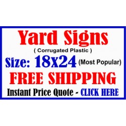 yard signs 18x24